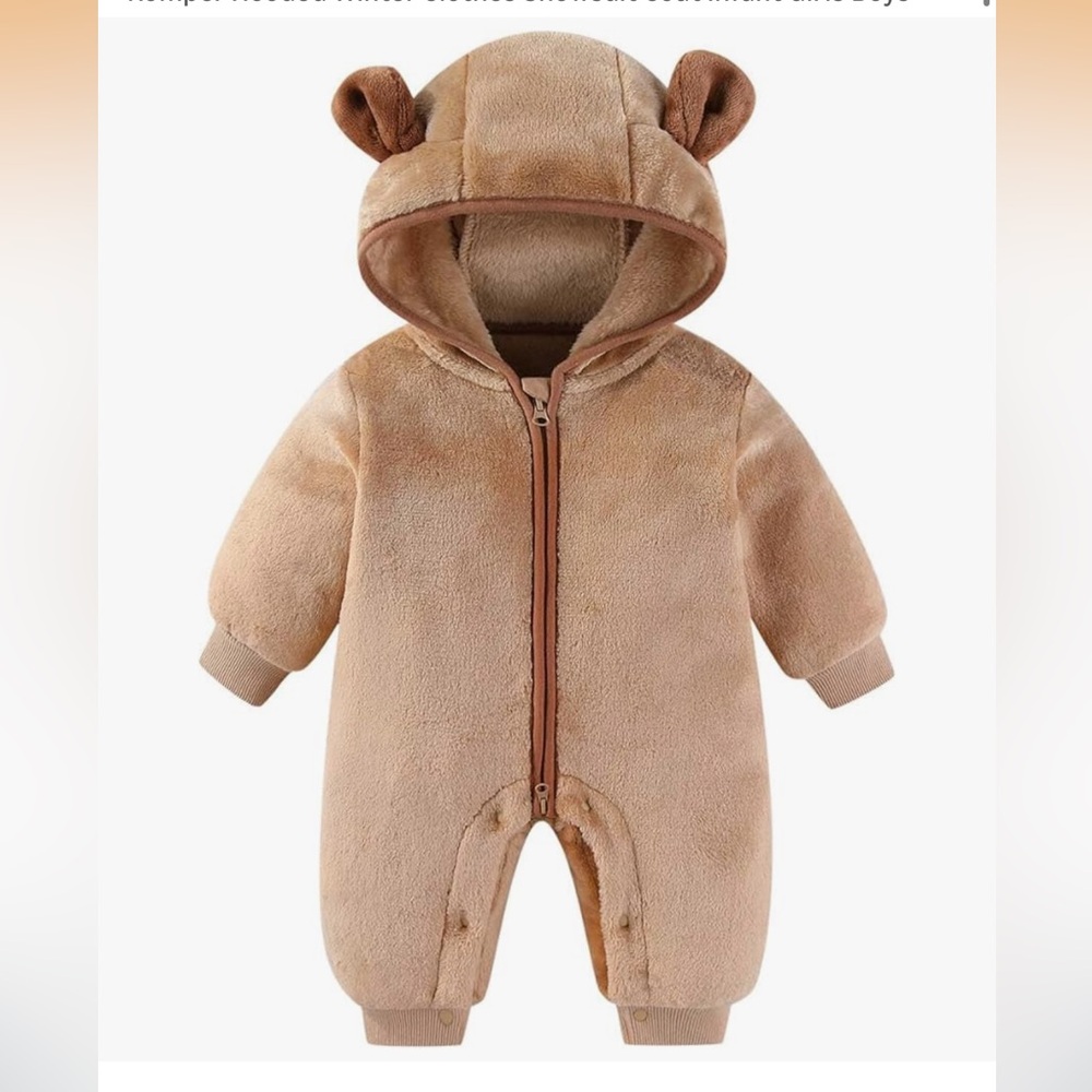 Newborn to 3 month baby teddy bear costume or outfit